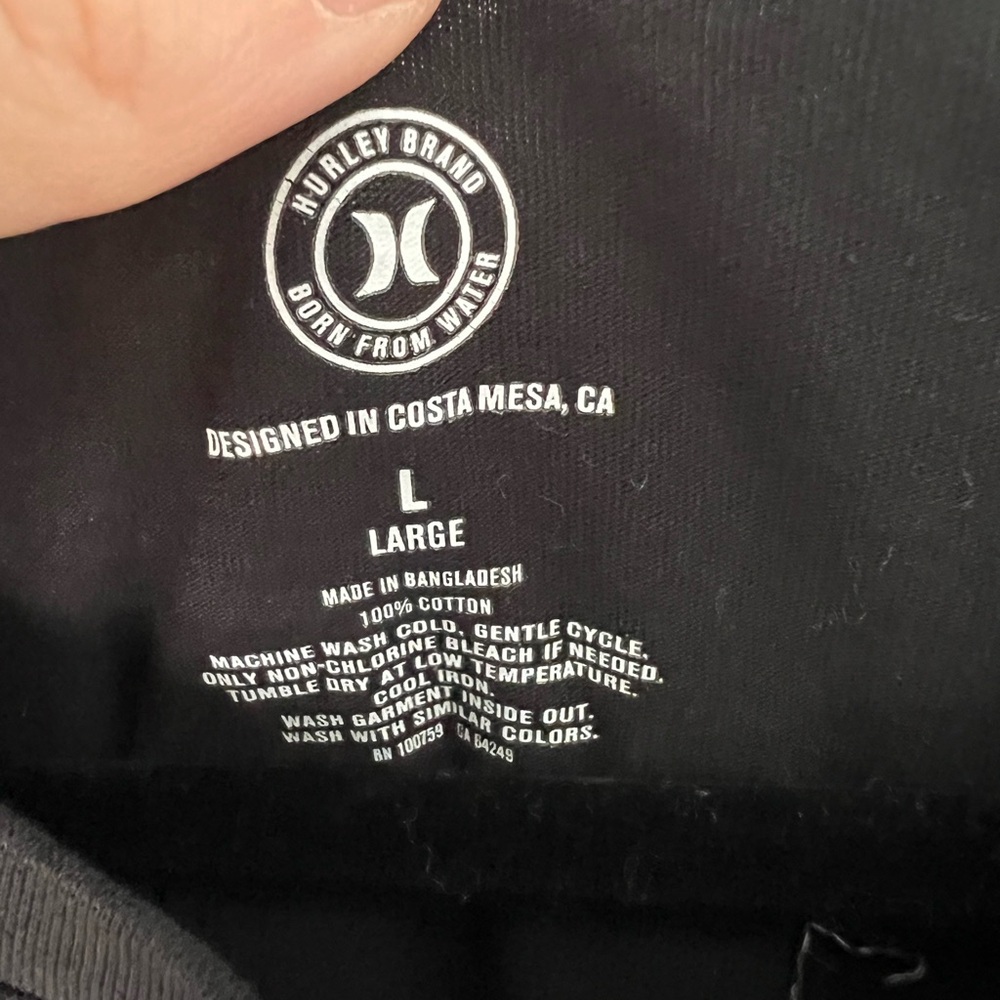 Hurley Men's Black Long Sleeve Shirt - Picture 3 of 5